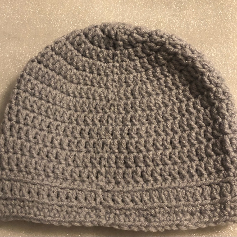 Crocheted Cap - Grey